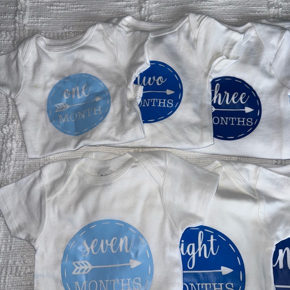 Gerber Handmade Baby Monthly Milestone Onesies - Picture 2 of 3